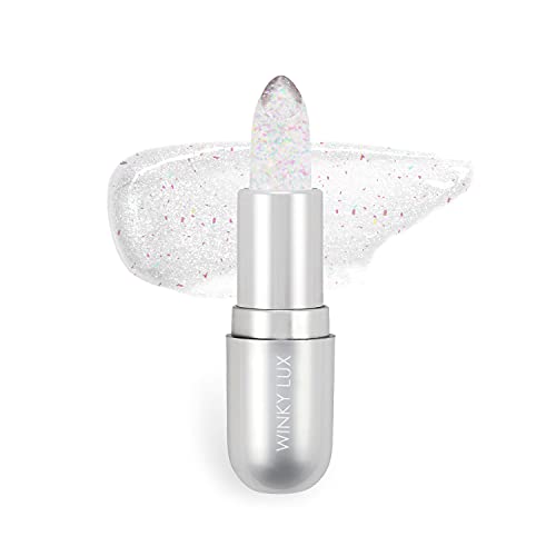 Winky Lux Glimmer Balm, pH Lip Balm, Color Changing Lipstick & Tinted Lip Balm, Hydrate & Plump with Buildable Pink Finish, Pink Opal
