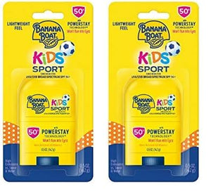 Banana Boat Sport Kids Sunscreen Stick SPF 50, 0.5oz | Travel Size Sunscreen for Kids, Childrens Sunblock SPF 50, Oxybenzone-Free, 0.5oz