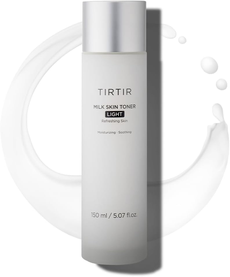 TIRTIR Milk Skin Rice Toner | Deep Moisturizing, Hydrating Toner for face, Niacinamide, Ceramide, Rice Bran Extract, Nature-Oriented Ingredients for Korean Skin Care, Vegan, 5.07 fl.oz.