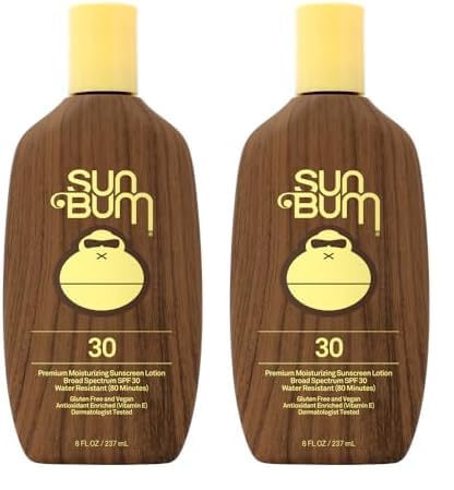 Sun Bum Original SPF 30 Sunscreen Body Lotion - Broad Spectrum Moisturizing Sunscreen with Vitamin E - Hawaii 104 Act Compliant (Made without Octinoxate & Oxybenzone) - 8 oz