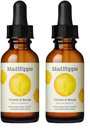 Mad Hippie Vitamin C Serum – Brightening Serum with Hyaluronic Acid, Ferulic Acid, Vitamin E, 1.02 Oz