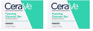 CeraVe Foaming Cleanser Bar, Soap-Free Body and Face Cleanser Bar for Oily Skin, Fragrance Free, 4.5 Ounce