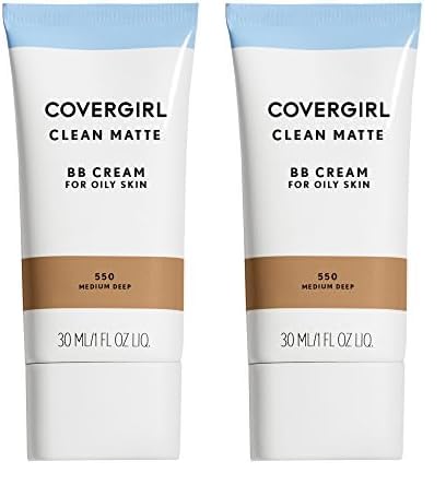 COVERGIRL - Clean Matte BB Cream, Oil-Free, Long-Lasting, Sensitive Skin, Lightweight, 100% Cruelty-Free