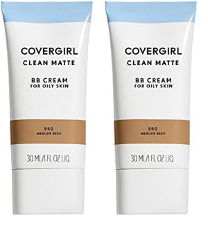 COVERGIRL - Clean Matte BB Cream, Oil-Free, Long-Lasting, Sensitive Skin, Lightweight, 100% Cruelty-Free