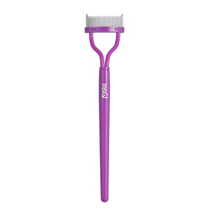 Eyelash Comb Separator MSQ Eyelash Mascara Brush and Comb Lash Separator With Comb Cover Arc Designed Cosmetic Brushes Tool Pink (1PCS)