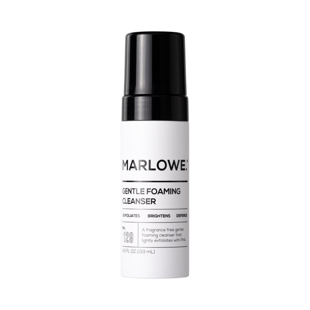 MARLOWE. No. 121 Facial Cleanser 6 oz, Daily Mens Face Wash with Natural Extracts & Antioxidants, Soothes, Purifies, Refreshes, Thick Lather, Fresh Woodsy Scent