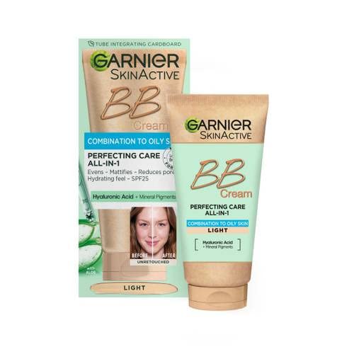 Garnier Skin Naturals Combination to Oily Skin Hyaluronic Aloe All-in-1 BB Medium Cream, 50ml