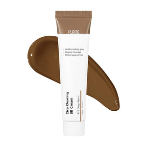 PURITO Cica Clearing BB Cream #13 Neutral Ivory 1 fl.oz / 30ml, Vegan bb cream, foundation, cruelty free