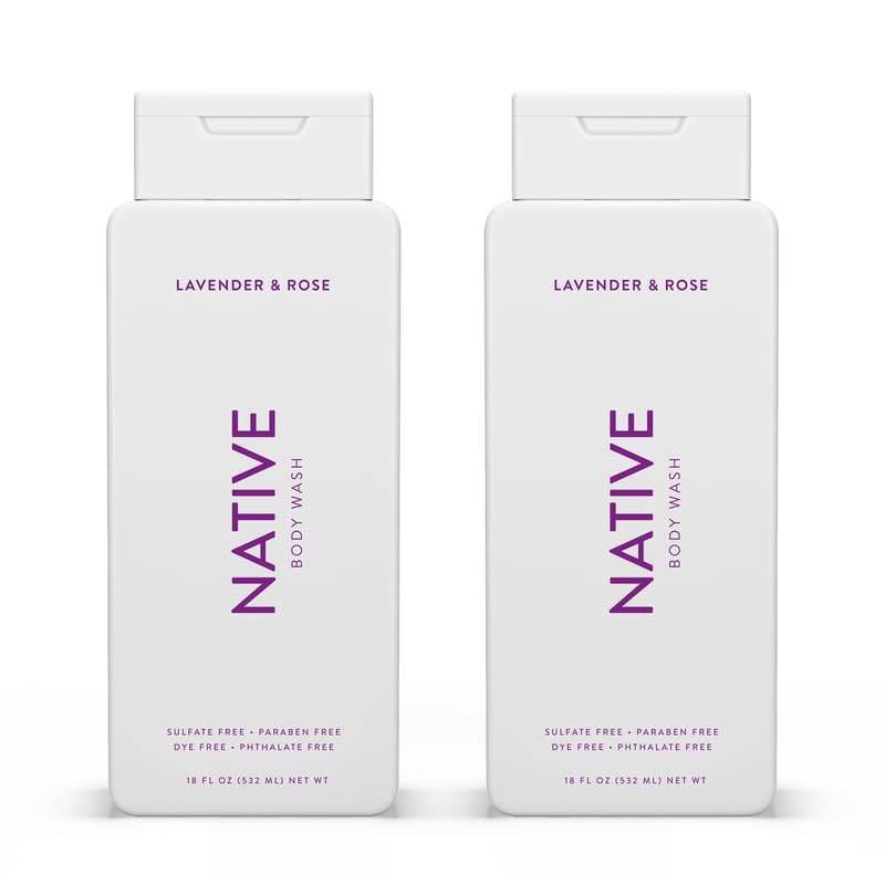 Native Body Wash Contains Naturally Derived Ingredients | For Women & Men, Sulfate, Paraben, & Dye Free Leaving Skin Soft and Hydrated | Eucalyptus & Mint 18 oz - 2 Pk