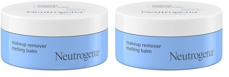 Neutrogena Makeup Remover Melting Balm to Oil with Vitamin E, Gentle and Nourishing Cleansing Balm for Eyes, Lips, or Face, Travel-Friendly for On-the-Go, 2.0 oz