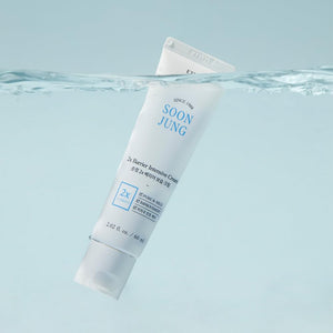 ETUDE SoonJung 2x Barrier Intensive Cream 60ml (21AD) | Hypoallergenic Shea Butter Hydrating Facial Cream for Sensitive Skin, Water-oil Balance & Panthenol for Damaged Skin | Korean Skin Care