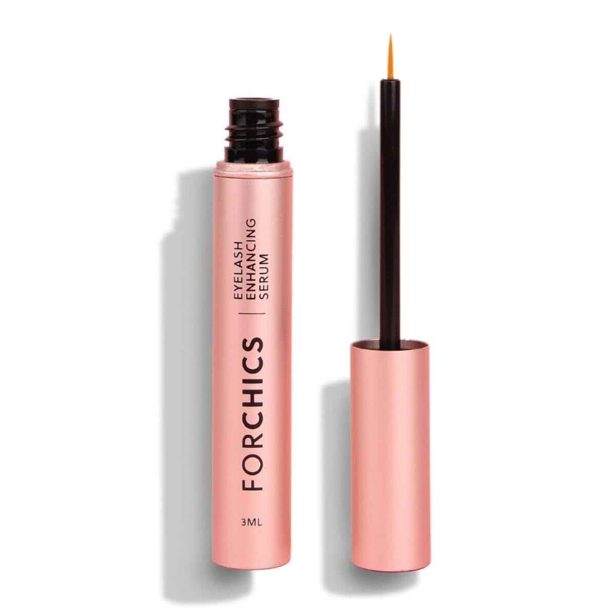 Lash & Brow Growth Serum - Hormone-Free Enhancer for Thicker, Longer Lashes & Brows in 2 Weeks - Organic, Vegan & Gentle 0.10 fl. oz / 3ml