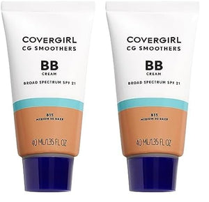 COVERGIRL Smoothers Lightweight BB Cream, 1.35 Fl Oz, Light to Medium Skin Tones, Bb Cream with SPF, Bb Cream Foundation, Improves Skin Elasticity, Blends Effortlessly with Skin Tone, Lightweight Formula