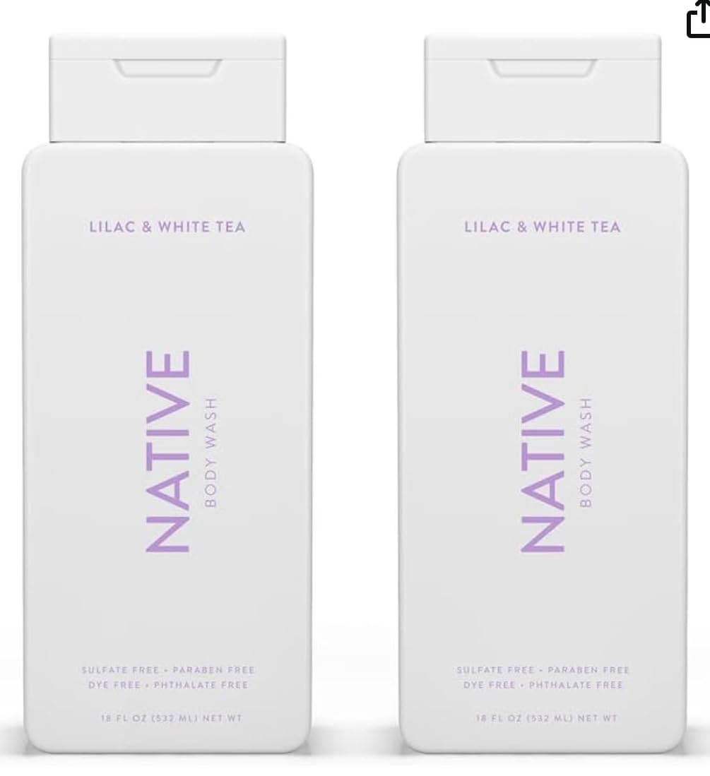 Native Body Wash Contains Naturally Derived Ingredients | For Women & Men, Sulfate, Paraben, & Dye Free Leaving Skin Soft and Hydrated | Eucalyptus & Mint 18 oz - 2 Pk