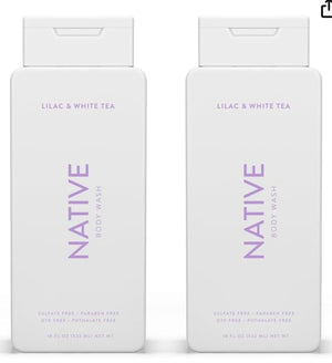 Native Body Wash Contains Naturally Derived Ingredients | For Women & Men, Sulfate, Paraben, & Dye Free Leaving Skin Soft and Hydrated | Eucalyptus & Mint 18 oz - 2 Pk