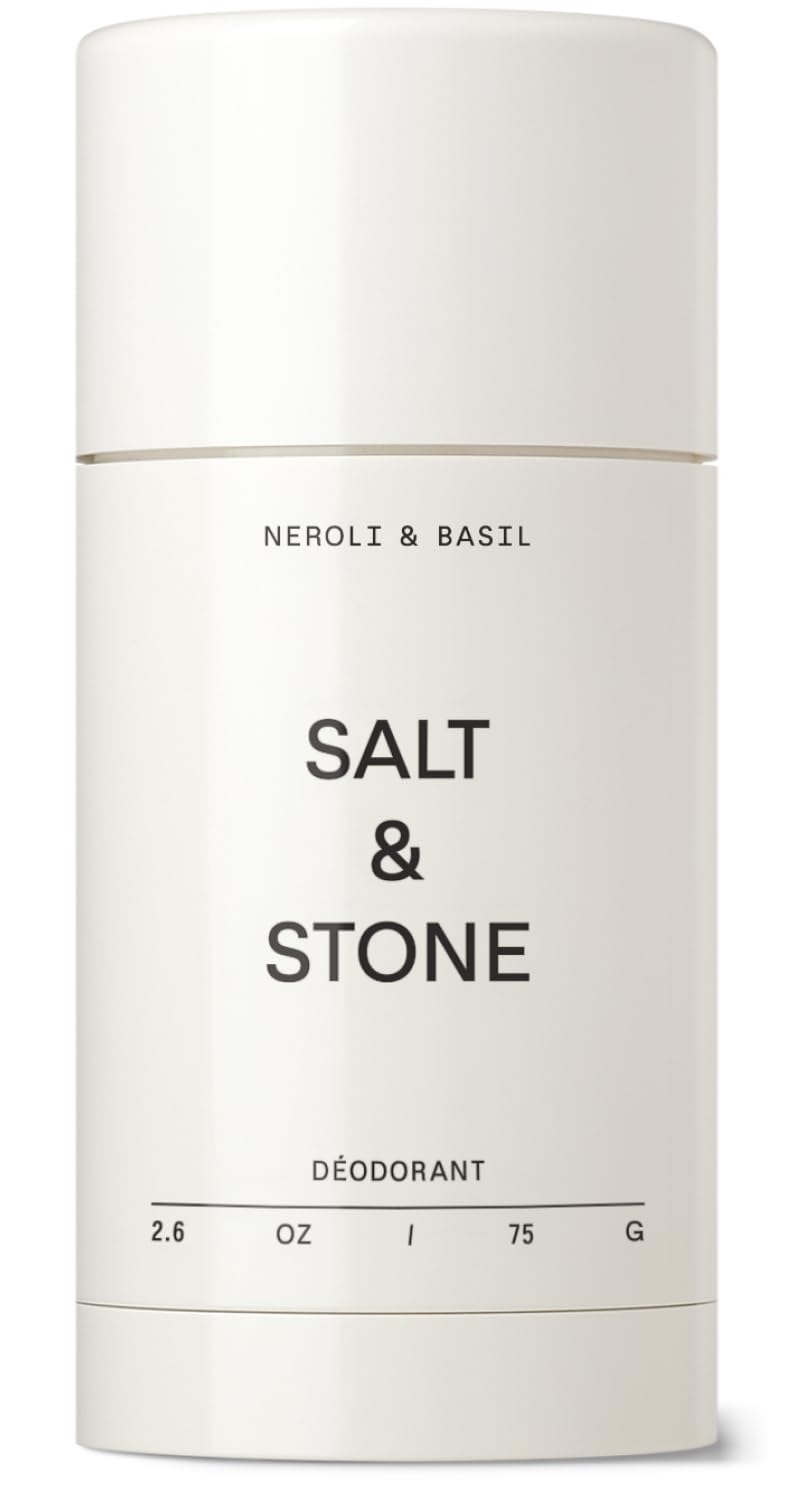 SALT & STONE Aluminum Free Deodorant | Extra Strength 48 Hour Protection for Women & Men | Made with Seaweed Extracts, Shea Butter & Prebiotics (Santal & Vetiver)
