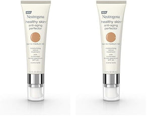 Neutrogena Retinol Treatment and Tinted Facial Moisturizer, Healthy Skin Anti-Aging Perfector with Broad Spectrum SPF 20 Sunscreen with Titanium Dioxide, 20 Fair to Light, 1 fl. oz