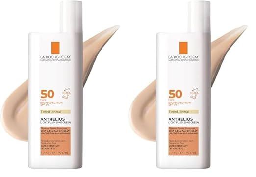 La Roche-Posay Anthelios Tinted Sunscreen SPF 40+, Broad Spectrum SPF + Antioxidants, Titanium Dioxide & Zinc Oxide Sunscreen, 4 Flexible Shades With No White Cast, Oil Free & Oxybenzone Free