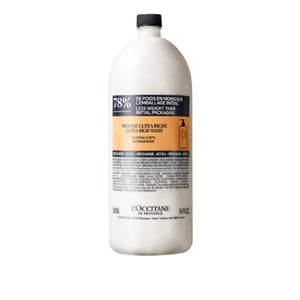 L'Occitane Shea Hands & Body Ultra Rich Wash: Cleanse, Soften, Gentle Foaming Cream, Classic Shea Scent, Prevent Dryness, With 5% Shea Butter, Refill Available