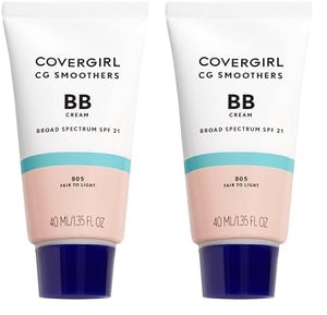 COVERGIRL Smoothers Lightweight BB Cream, 1.35 Fl Oz, Light to Medium Skin Tones, Bb Cream with SPF, Bb Cream Foundation, Improves Skin Elasticity, Blends Effortlessly with Skin Tone, Lightweight Formula