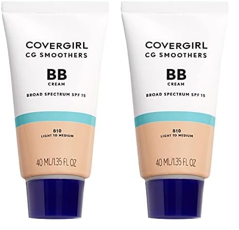COVERGIRL Smoothers Lightweight BB Cream, 1.35 Fl Oz, Light to Medium Skin Tones, Bb Cream with SPF, Bb Cream Foundation, Improves Skin Elasticity, Blends Effortlessly with Skin Tone, Lightweight Formula