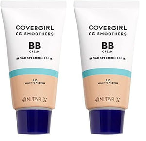COVERGIRL Smoothers Lightweight BB Cream, 1.35 Fl Oz, Light to Medium Skin Tones, Bb Cream with SPF, Bb Cream Foundation, Improves Skin Elasticity, Blends Effortlessly with Skin Tone, Lightweight Formula