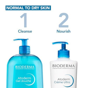 Bioderma - Atoderm - Hydrating Shower Gel - Moisturizing Face and Body Cleanser - Body Wash for Normal to Dry Sensitive Skin