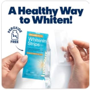 Lumineux Teeth Whitening Strips 9 Treatments – Peroxide Free - Enamel Safe for Whiter Teeth - Whitening Without The Sensitivity - Dentist Formulated - Sensitivity Free