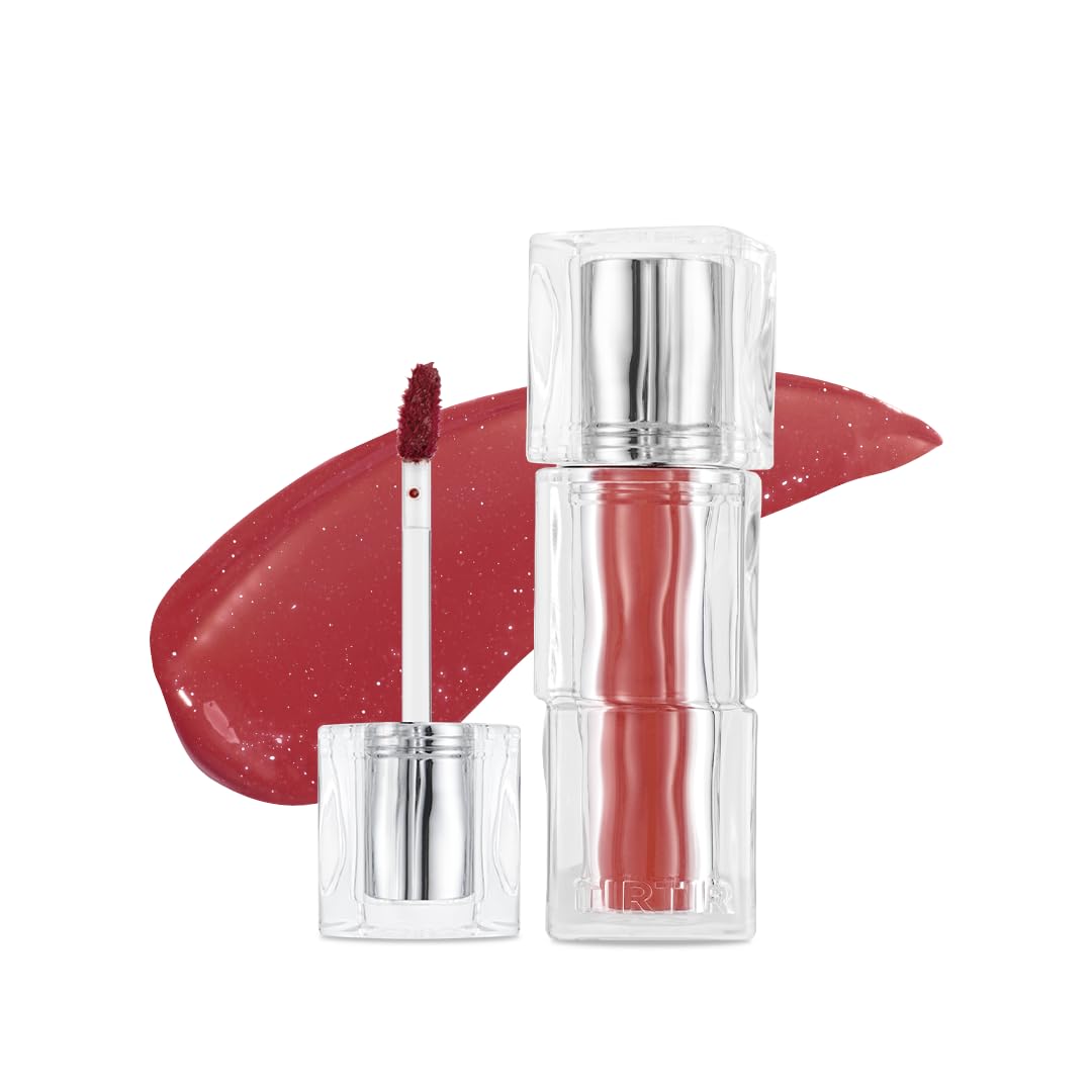 TIRTIR [*Mini Size Waterism Tinted Lip Gloss #01 Mauve Rose, 0.06 Fl Oz – Kiss Ready Lipgloss, 12H Long Lasting Non Sticky Natural Tinted Glow Korean Multiuse Cheek and Lip Tint for Women gift