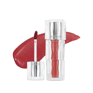 TIRTIR [*Mini Size Waterism Tinted Lip Gloss #01 Mauve Rose, 0.06 Fl Oz – Kiss Ready Lipgloss, 12H Long Lasting Non Sticky Natural Tinted Glow Korean Multiuse Cheek and Lip Tint for Women gift