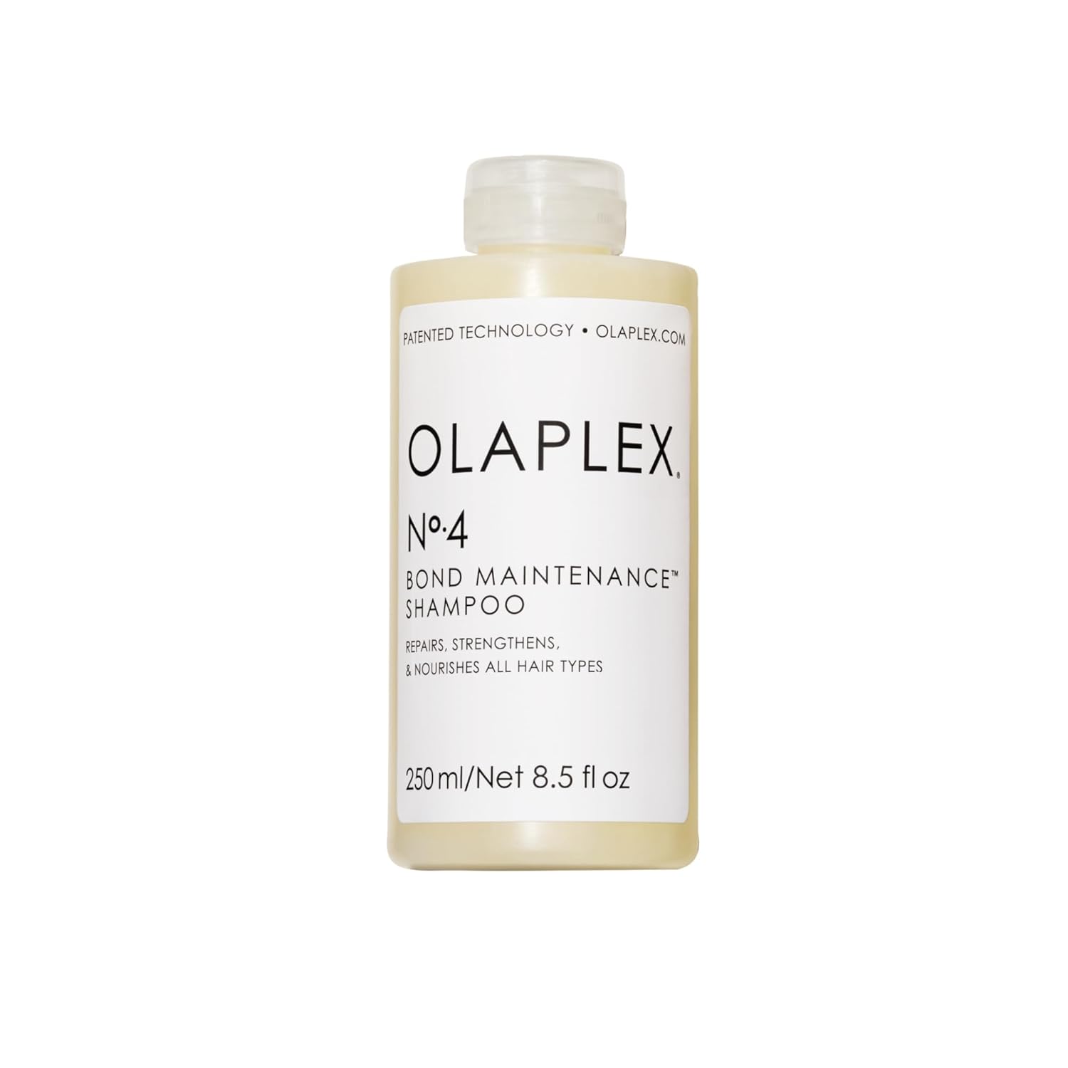 Olaplex No. 4 Bond Maintenance Shampoo, Repairs, Strengthens, & Nourishes All Hair Types, Adds Shine & Leaves Hair Feeling Soft, 8.5 fl oz