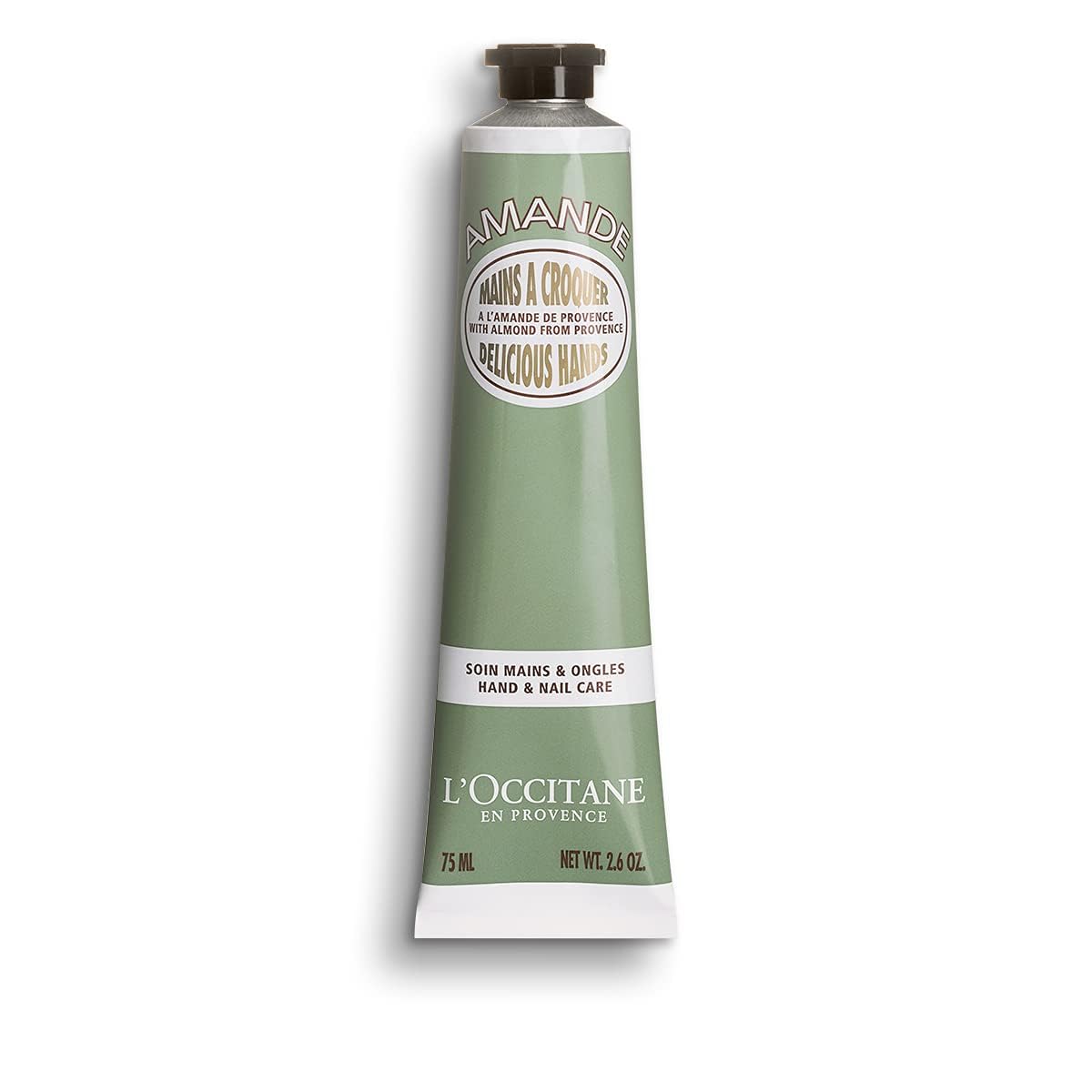 L'Occitane Almond Delicious Hand & Nail Cream: Soften hands & Cuticles with Irresistible Almond Scent, Moisturizing, Infused With Almond Oil, 24-hour hydration