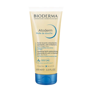 Bioderma Atoderm Shower Oil, Cleansing Oil For Face & Body, Nourishing Cleansing Oil For Dry to Atopic Sensitive Skin For Softer & Smooth Skin For Your Whole Family