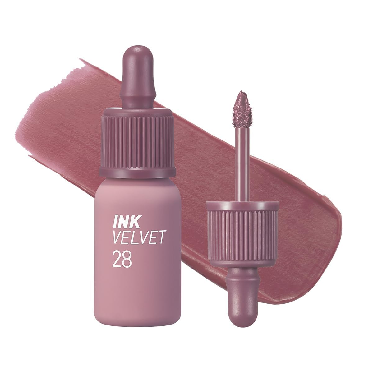 Peripera Ink the Velvet Lip Tint - High Pigment Color, Longwear, Weightless, Not Animal Tested, Gluten-Free, Paraben-Free (017 ROSY NUDE)