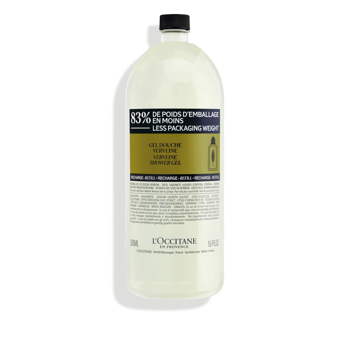 L’OCCITANE Cleansing Bath & Shower Gel: Lavender, Citrus Verbena, Verbena, Men's, Rose, Neroli & Orchidee, Herbae, Gently Cleanse and Delicately Perfume the Skin, Made in France