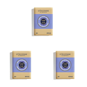 L'OCCITANE Shea Butter Extra-Gentle Hand & Body Soap Bar, Cleanses & Softens Skin, Moisturizing, Soothing Scents, Non-Drying, Vegan