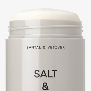 SALT & STONE Aluminum Free Deodorant | Extra Strength 48 Hour Protection for Women & Men | Made with Seaweed Extracts, Shea Butter & Prebiotics (Santal & Vetiver)
