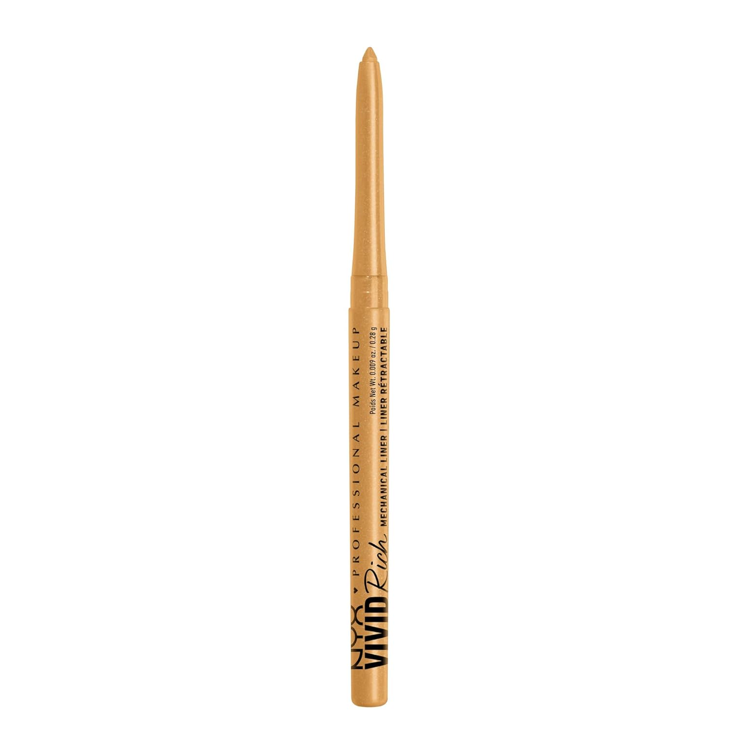 NYX PROFESSIONAL MAKEUP Vivid Rich Mechanical Eye Pencil, Vivid Rich Mechanical, Creamy Retractable Eyeliner - Smokin Topaz, Brown Eyeliner