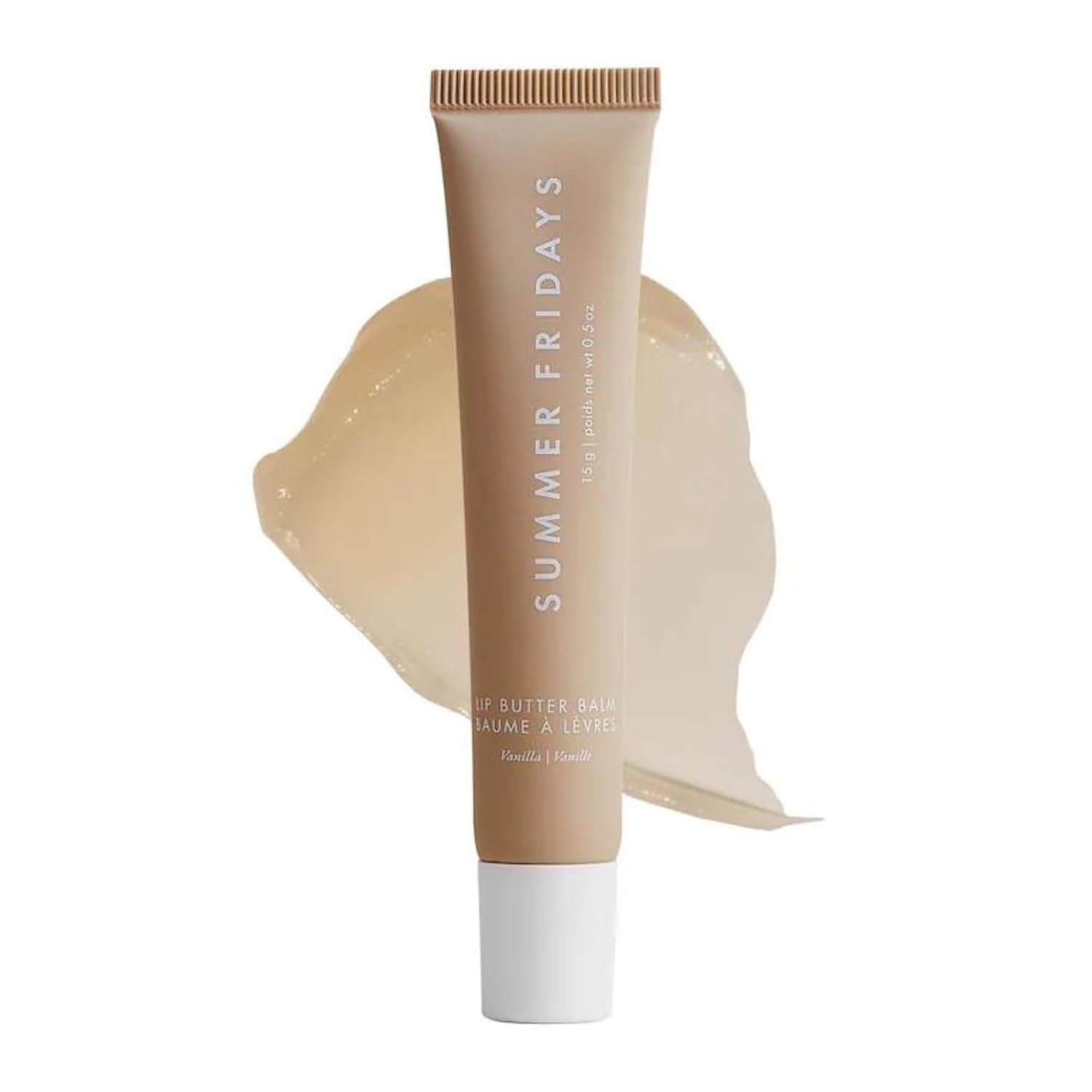 Summer Fridays Tinted Lip Butter Balm - Conditioning Vegan Lip Balm for Instant Moisture, Shine & Hydration - Sheer-Tinted, Soothing Skincare - Pink Sugar (.5 Oz)