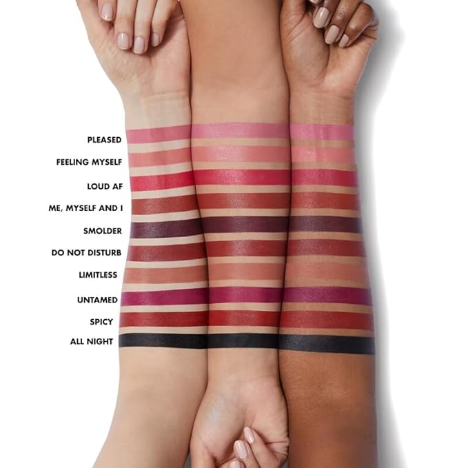 e.l.f. O Face Satin Lipstick, Richly Pigmented, Nourishing & Long-Lasting Creamy Lipstick, Infused With Jojoba, Vegan & Cruelty-Free, Standing Ovation