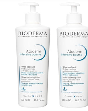 Bioderma Atoderm Intensive Balm, Hydrating Balm for Dry to Atopic Sensitive Skin, Face & Body Moisturizer with Ultra Soothing Anti-Itching Formula, Fragrance-Free, Non-Greasy & Non-Sticky for Family