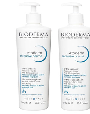 Bioderma Atoderm Intensive Balm, Hydrating Balm for Dry to Atopic Sensitive Skin, Face & Body Moisturizer with Ultra Soothing Anti-Itching Formula, Fragrance-Free, Non-Greasy & Non-Sticky for Family