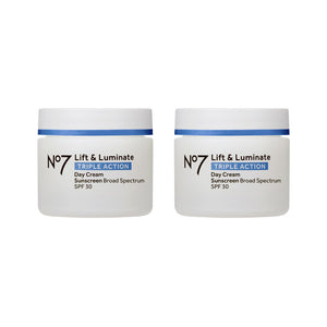 No7 Lift & Luminate Triple Action Day Cream - Anti-Aging Face Cream SPF 30, Hyaluronic Acid & Vitamin C - Visibly Firms Skin for Healthy Looking Radiance - Suitable for Sensitive Skin (1.69 Fl Oz)