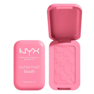 NYX PROFESSIONAL MAKEUP Buttermelt Powder Blush, Fade and Transfer-Resistant Blush, Up to 12HR Make Up Wear, Vegan Formula - Back And Butta