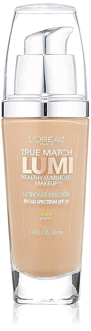 L'Oreal Paris True Match Lumi Healthy Luminous Makeup, C6 Soft Sable, 1 fl; oz.
