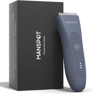 MANSPOT Manscape Groin & Body Hair Trimmer for Men, Electric Ball Pubic Trimmer Shaver,Manscape Kit with 4 Guard,Replaceable Ceramic Blade Heads,Waterproof Wet/Dry Shaver,90 Minutes Shaving