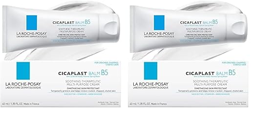 La Roche-Posay Cicaplast Balm B5, Healing Ointment and Soothing Therapeutic Multi Purpose Cream for Dry & Irritated Skin, Body and Hand Balm, Baby Safe, Fragrance Free