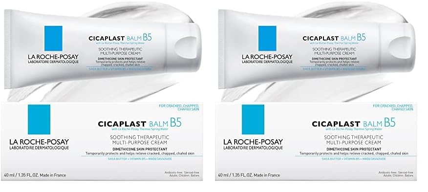 La Roche-Posay Cicaplast Balm B5, Healing Ointment and Soothing Therapeutic Multi Purpose Cream for Dry & Irritated Skin, Body and Hand Balm, Baby Safe, Fragrance Free