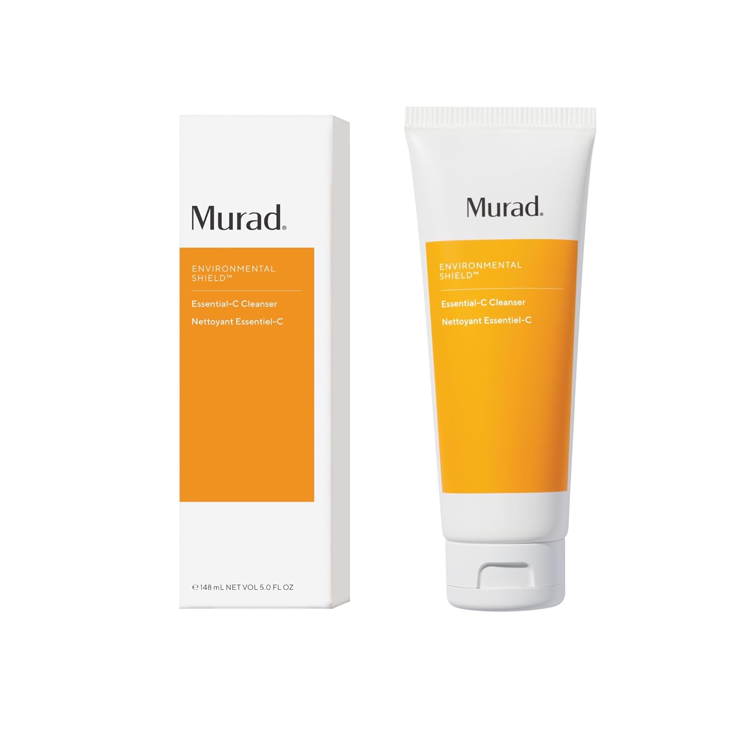 Murad Essential-C Cleanser - Energizing Antioxidant Citrus Face Wash with Vitamin C Technology - Brightening Foaming Gel Washes Away Pollution and Impurities & Conditions and Nourishes Skin