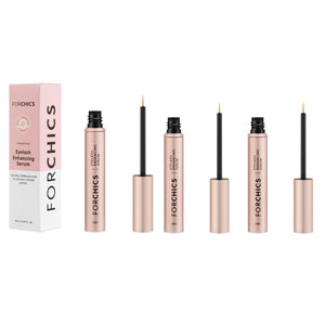 Lash & Brow Growth Serum - Hormone-Free Enhancer for Thicker, Longer Lashes & Brows in 2 Weeks - Organic, Vegan & Gentle 0.10 fl. oz / 3ml